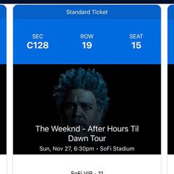 Weeknd Tickets  Thumbnail