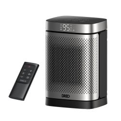 W Atom Core Portable Oscillating Ceramic Space Heater w Remote Thermostat  12H Timer