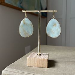 Amazonite Statement Earrings ( firm on price )