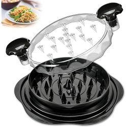 Chicken Shredder Tool Twist for Kitchen, Manual Chicken Breast Grinder Machine for Ground Food, Meat & Vegetables (Elegant Black)