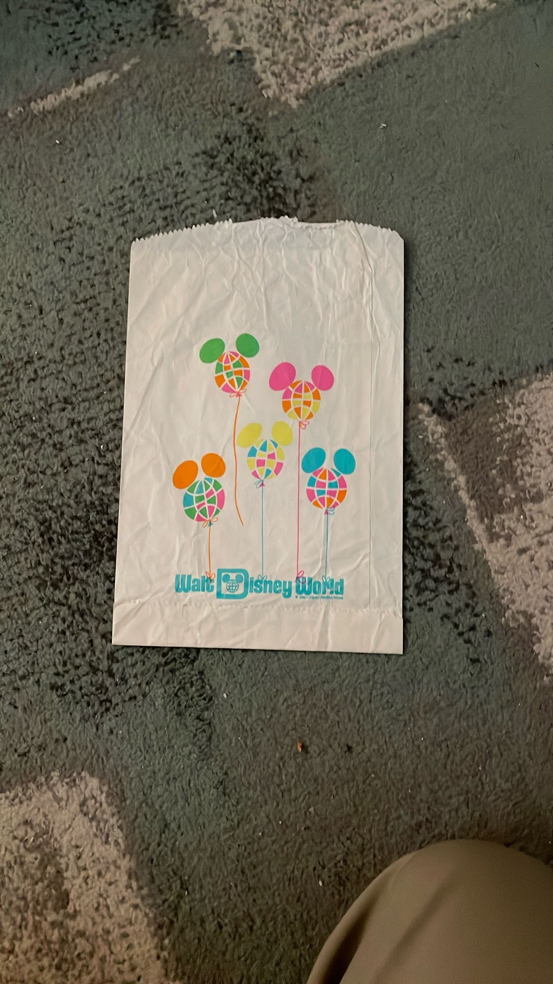 Walt Disney World70’s Mickey Mouse Paper Shopping Bag
