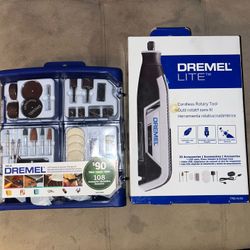 Cordless Dremel Lite With Accessories Bundle 