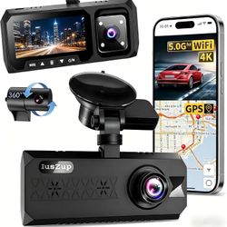 IusZup ZD59-02 3-Channel 4K Dash Cam – Front, Inside & Rear Recording
