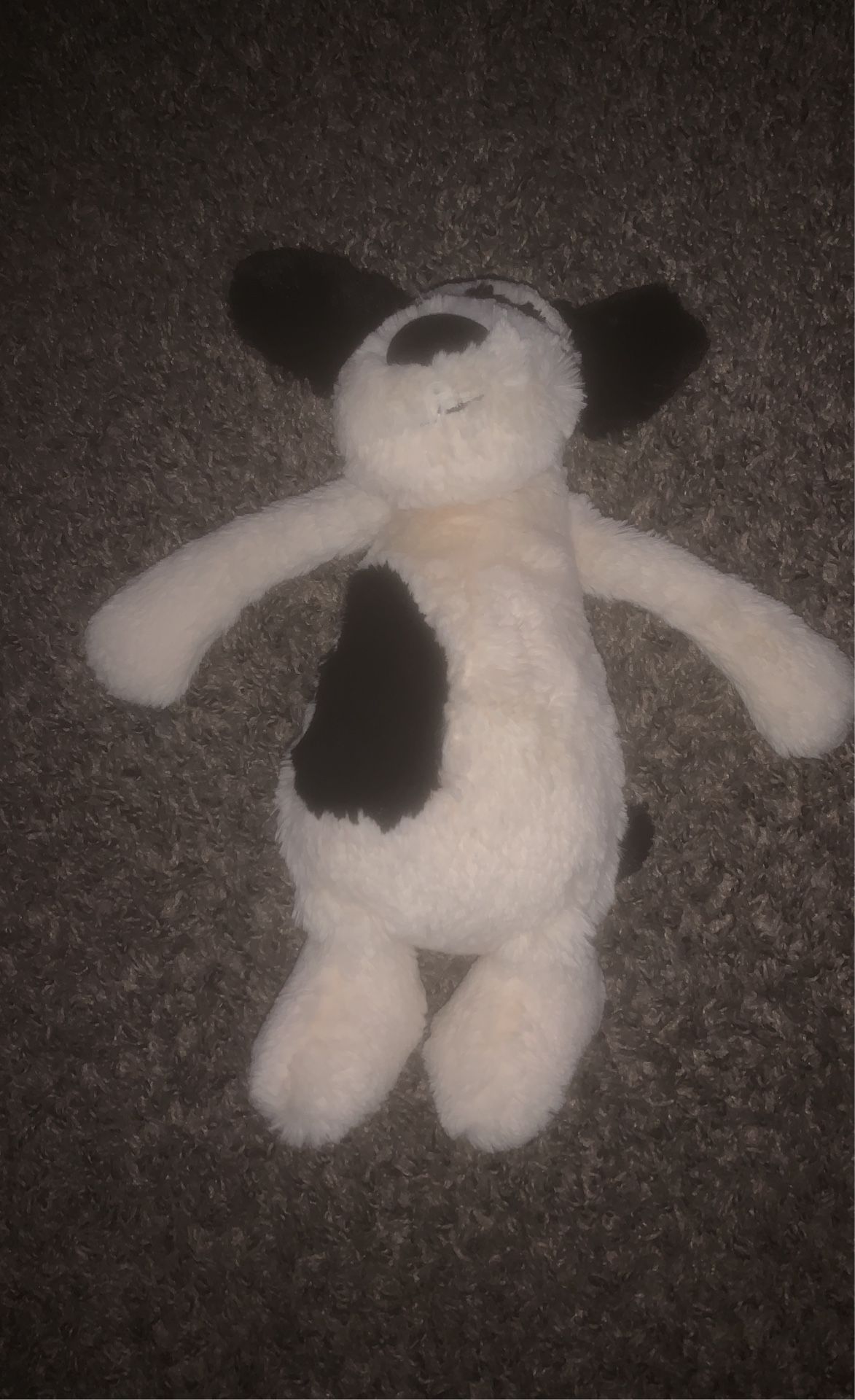 Untouched Bashful Black & Cream Puppy Jellycat
