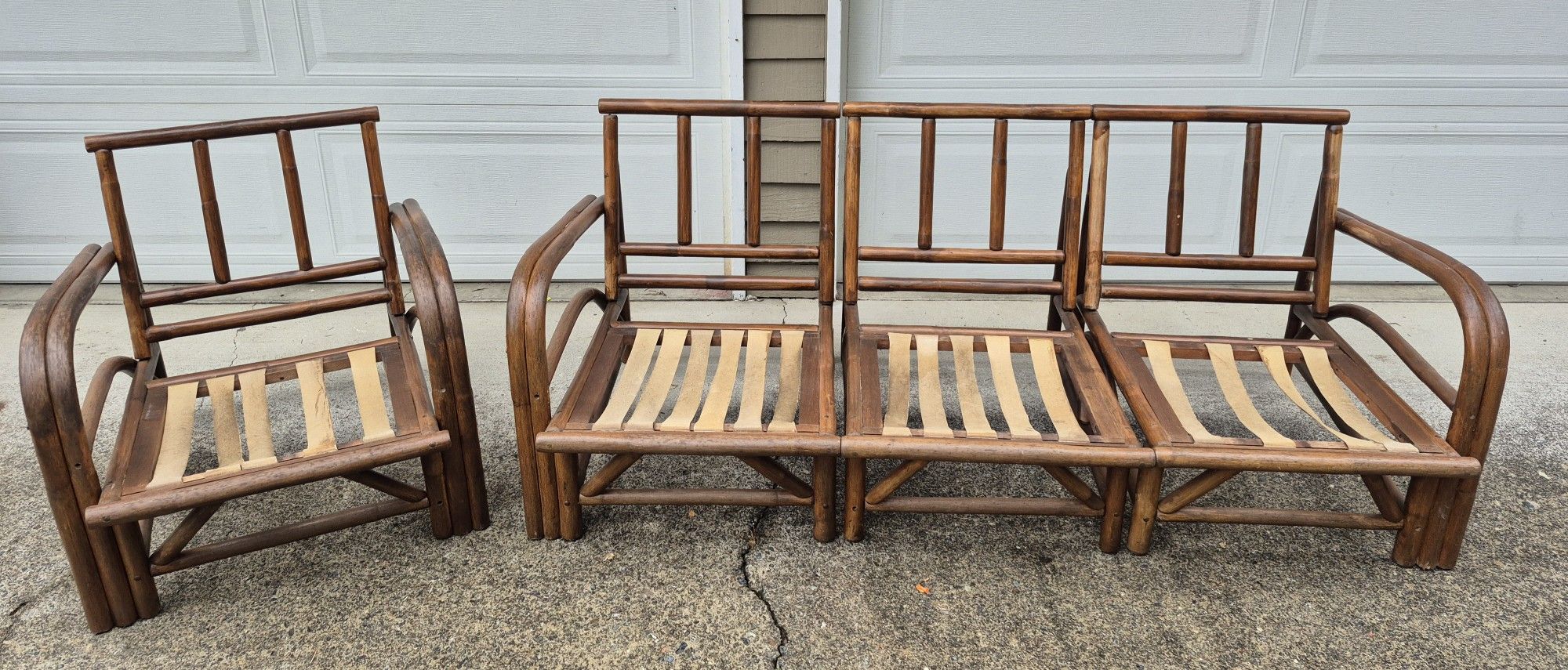 Vintage Bamboo & Rattan Patio Furniture