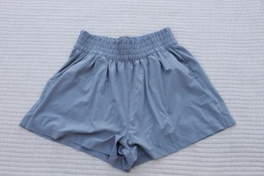 Vuori Women's Light Blue Athletic Shorts Size Small Elastic Waistband