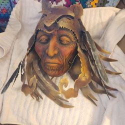 American Indian Metal Mask