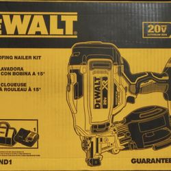 DeWalt 20V MAX 15° Coil Roofing Nailer Kit (DCN45RND1)