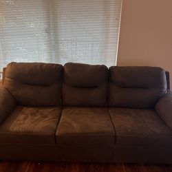 Brown 3 Seat Sofa 