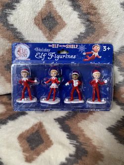 Elf's Story Figurine ELF ON THE SHELF Holiday SET of 4 Chipper Snowflake Zart