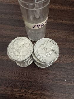 Lot Of 40 1964 Washington Silver Quarters - 90% Silver - Tube Of 40