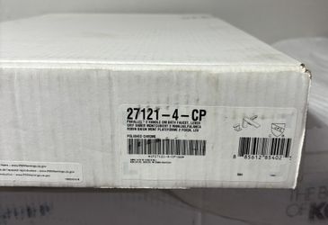 Kohler Parallel K-27121-4-CP - Two Handle Deck Mount Faucet. Polished Chrome