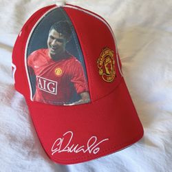 Manchester United FC Ronaldo 7 Embroidered hat cap Vintage Brand New!