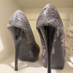Snake Skin High Heels