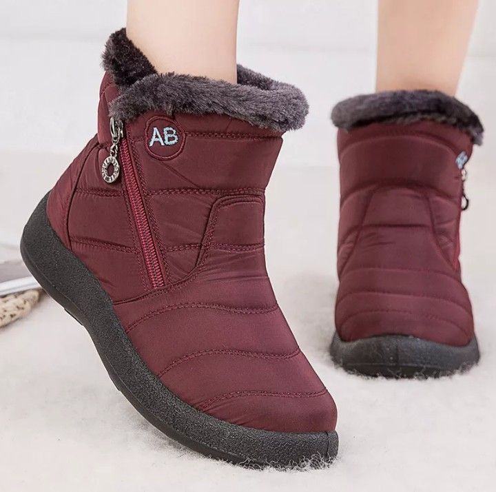 Women Boots Waterproof Snow Boots, Women Casual Lightweight Ankle Botas Mujer Warm Winter Boots
Size 7.5