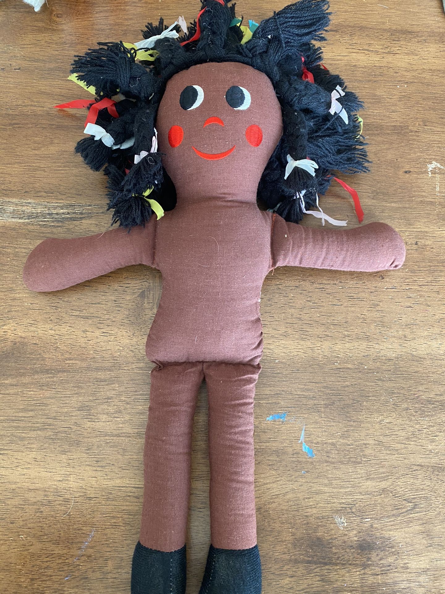 Vintage Handmade Black Baby Doll