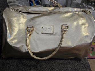 Michael Kors Gold Metallic Duffle Bag