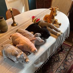 Assorted Stuffed Animals - Giraffe/Rhino/Elephant Etc.