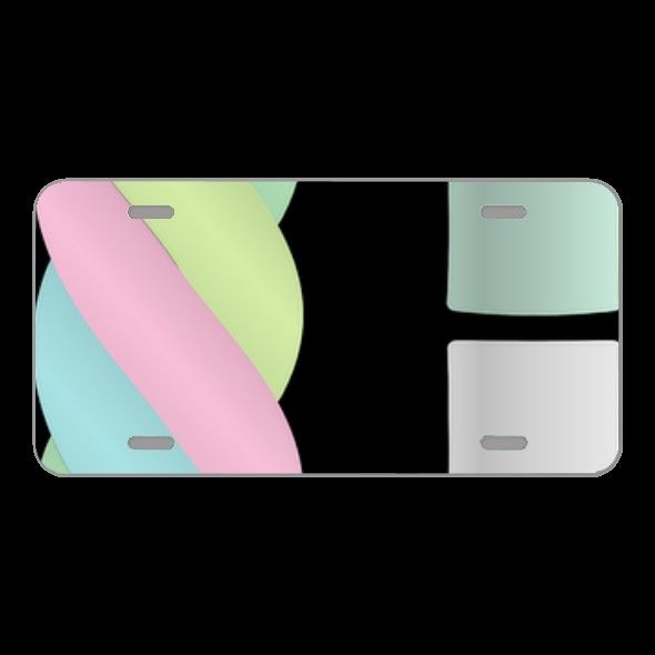 License Plate Novelty Car Front Marshmallow Sweet Snack Food