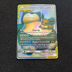 Eevee & Snorlax GX Pokémon Card