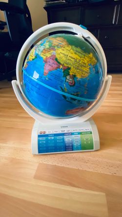 Oregon Scientific Interactive Talking Globe with Smart Pen, Game Panel, 300+ Geographic Quiz Questions, Touch & Learn, Music, and More - Educational T