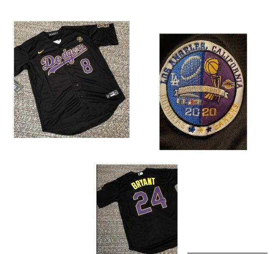Los Angeles Dodgers Kobe Bryant Custom Jersey With Split