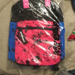 Mrbeast Merch Backpack Blue And Pink New 