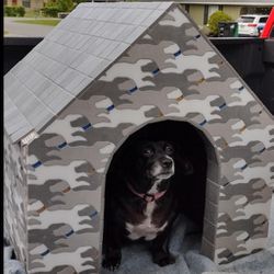 Small Real All Tile Custom Built Dog House Kennel