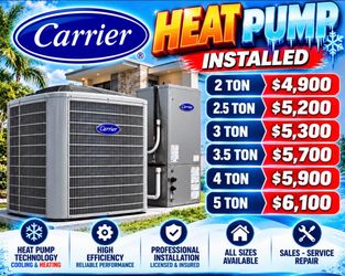 CARRIER 😎🔥❄️ HEAT PUMP ….