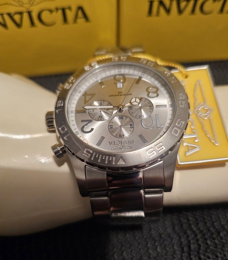 MEN'S BRAND NEW BIG FACE LUXURY 100% AUTHENTIC IN-VI-CTA CHRONO⌚️