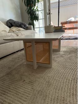 Rattan coffee table