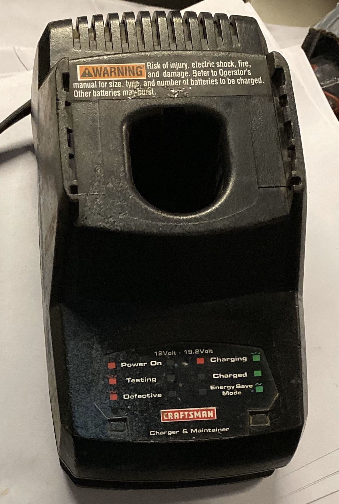 CRAFTSMAN 315.CH2020 DS114 CLASS 2 BATTERY CHARGER " 12 TO 19.2 VOLTS