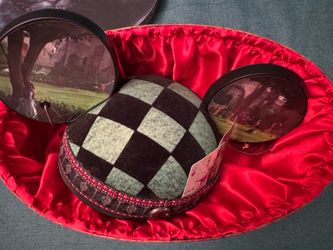 RARE Limited Edition Disney Mickey Ears Alice in Wonderland Tim Burton 2010 NWT