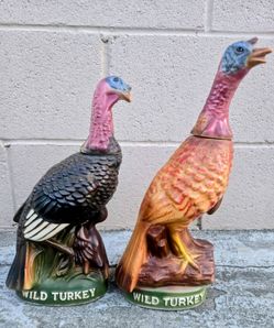 Wild Turkey Liquor Decanter Bottles