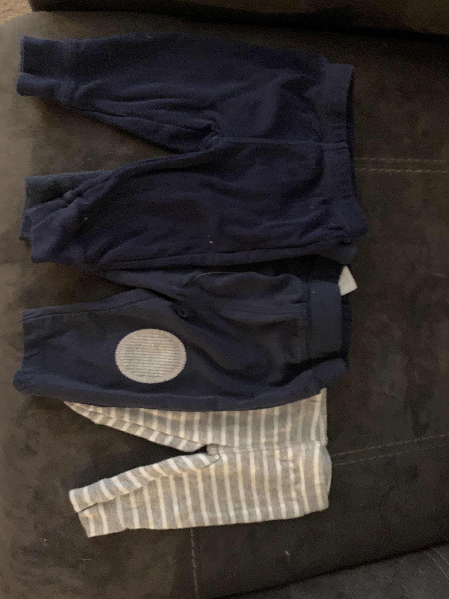 Three pair of newborn pants