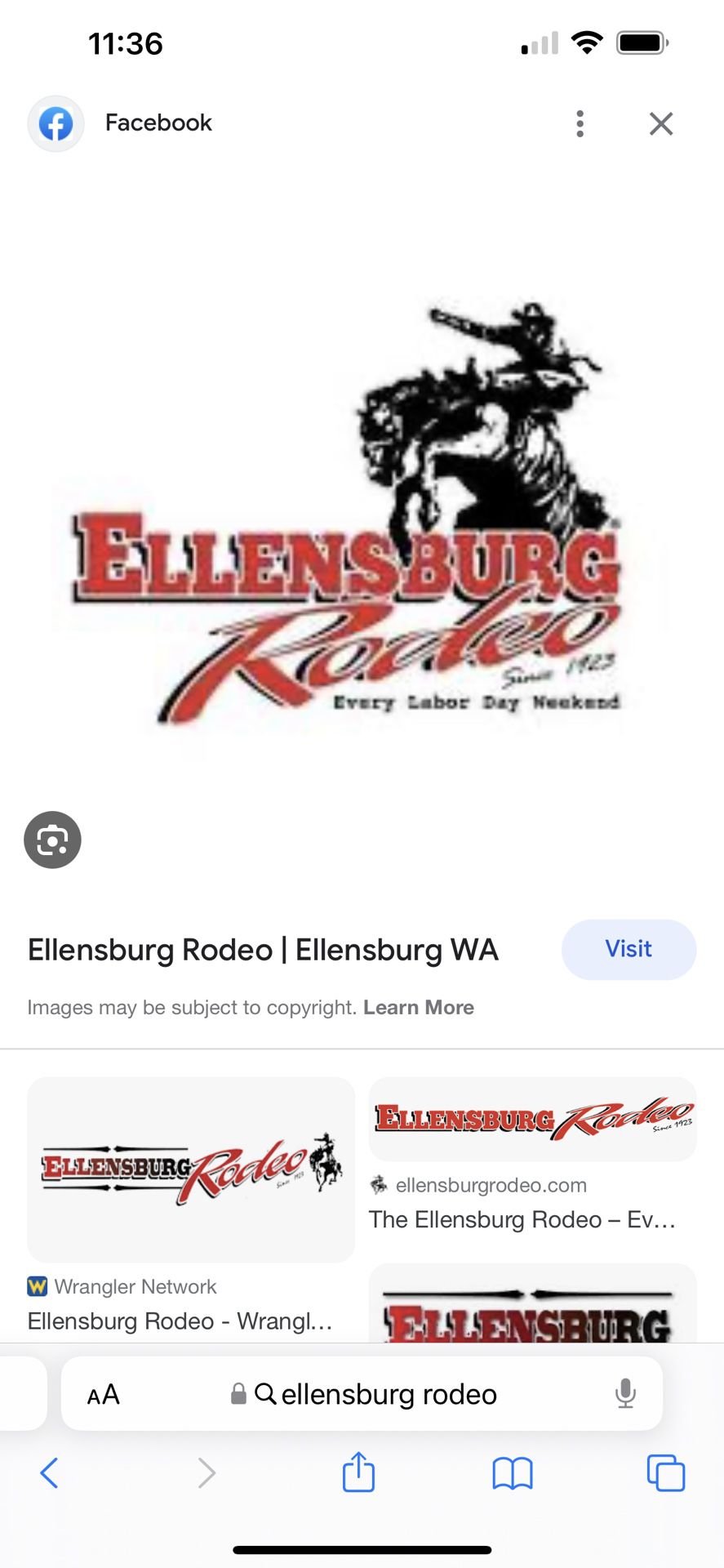 Tickets to Ellensburg Rodeo for today ~ Sunday ~ Free