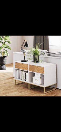 Kensi white nightstand drawer