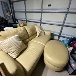 Sofa, Two Pictures & Lamp