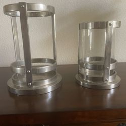 Pottery Barn Candle Holders Set