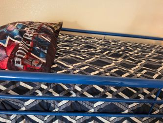 "Coaster Blue Twin Bunk Bed + Mattresses $195 OBO Must Go Today!"