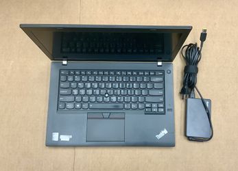 Lenovo ThinkPad T450 Laptop Ultrabook  Zorin OS 18.1 Operating System Intel Core I5 5300U 8GB RAM 256 GB Memory Storage Wifi Keyboard Internet Browser