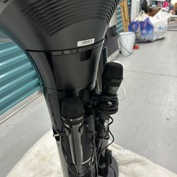 Bluetooth Karaoke Machine Two Microphone 