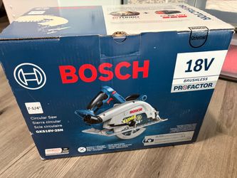 New BOSCH 18V PROFACTOR 7-1/4-in Brushless Cordless Circular Saw