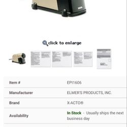 NEW X-ACTO Mighty Pro Electric Pencil Sharpener