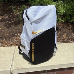 Nike Elite Backpack White/Gold 