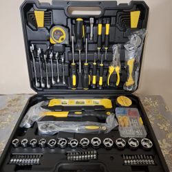 108pcs Carbon Steel Multi-Purpose Hand Tool Set