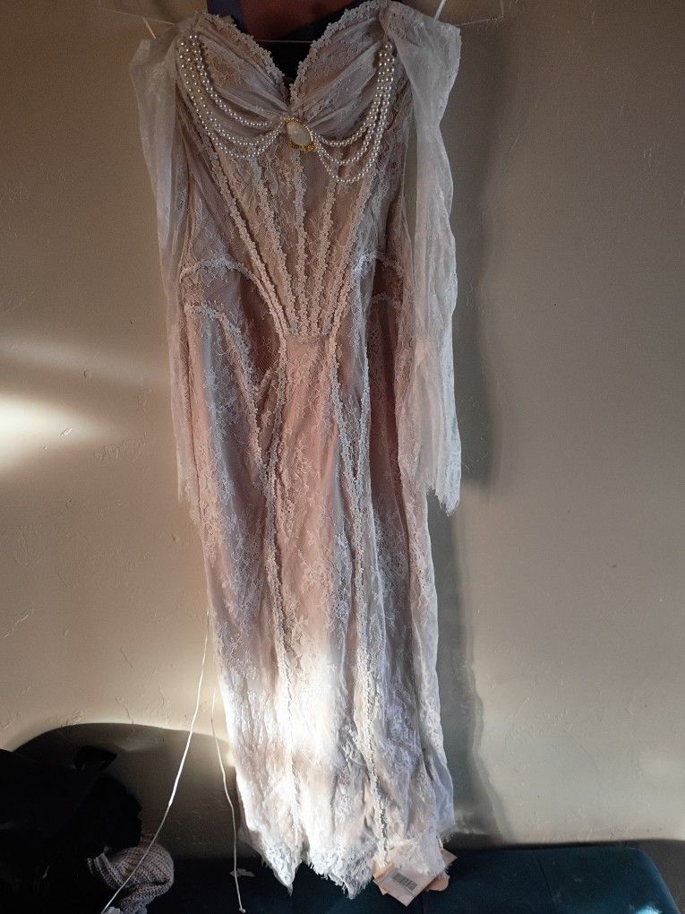 Lace Made  Dress Corset Size Small