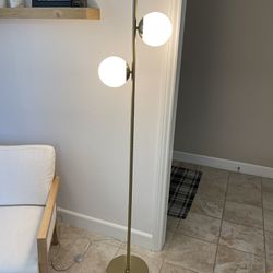 Gold Sphere Floor Lamp 