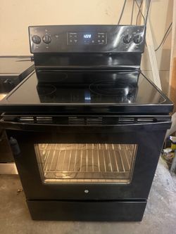 GE Black Electric stove
