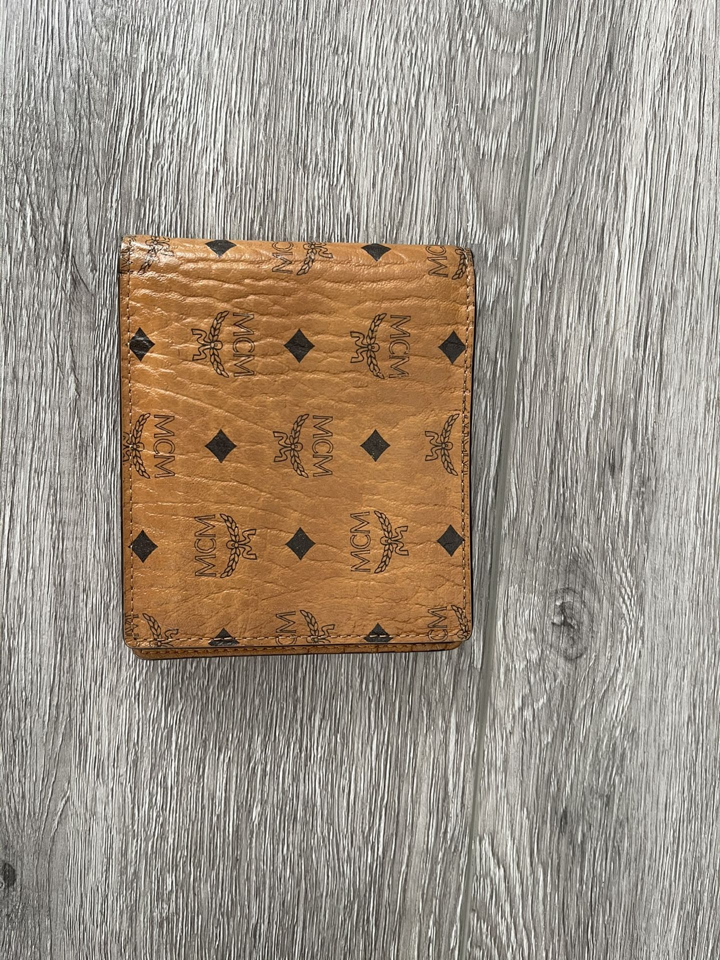 MCM Monogram Wallet Cognac